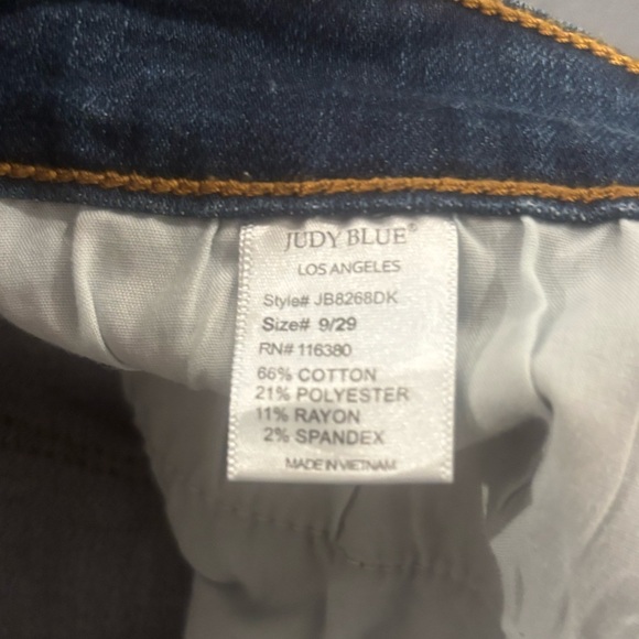 Judy Blue Skinny Fit Size 9/29.  Distressed Buffalo Plaid Patches. - Picture 5 of 7
